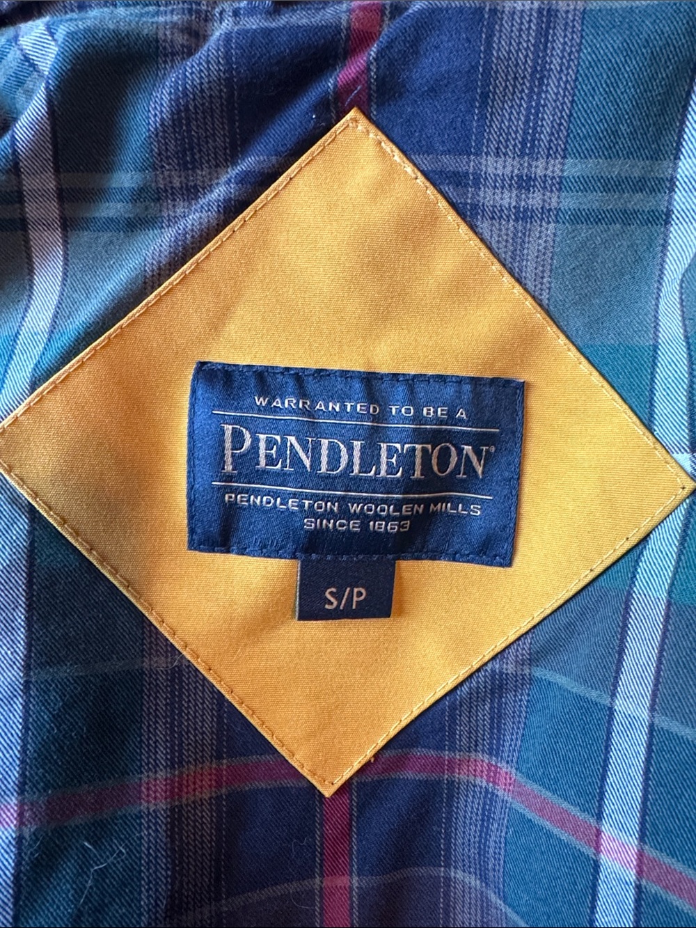 Pendleton Yellow Hooded Rain Jacket - Picture 8 of 9